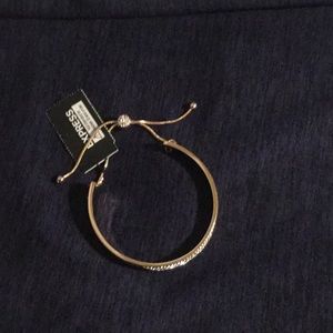 Rose gold, rhinestone Bangle bracelet